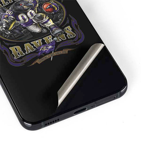 Liquid Blue NFL Baltimore Ravens Running Back Galaxy S22 Plus Skin