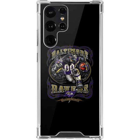 Liquid Blue NFL Baltimore Ravens Running Back Galaxy S22 Ultra Clear Case