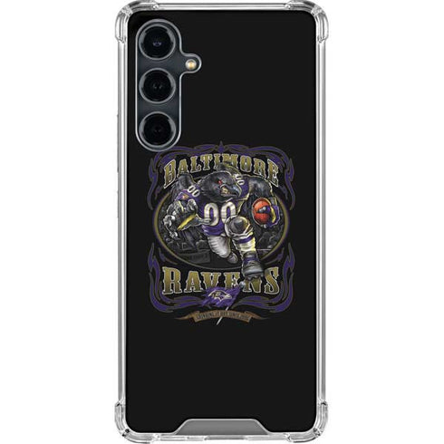 Liquid Blue NFL Baltimore Ravens Running Back Galaxy S23 FE Clear Case
