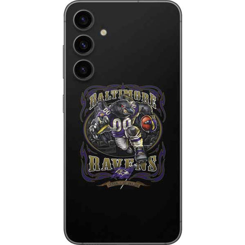 Liquid Blue NFL Baltimore Ravens Running Back Galaxy S23 FE Skin
