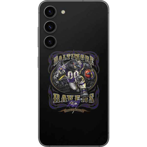 Liquid Blue NFL Baltimore Ravens Running Back Galaxy S23 Plus Skin