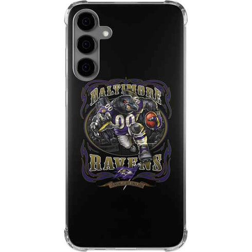 Liquid Blue NFL Baltimore Ravens Running Back Galaxy S24 Plus Clear Case