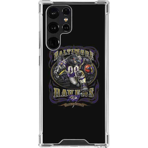 Liquid Blue NFL Baltimore Ravens Running Back Galaxy S24 Ultra Clear Case