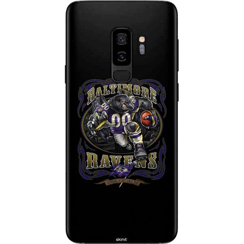 Liquid Blue NFL Baltimore Ravens Running Back Galaxy S9 Plus Skin