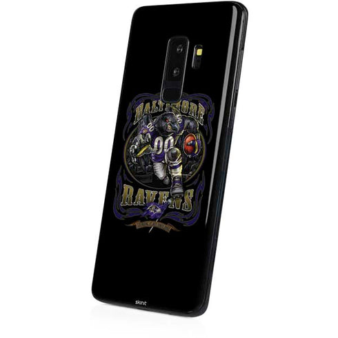 Liquid Blue NFL Baltimore Ravens Running Back Galaxy S9 Plus Skin