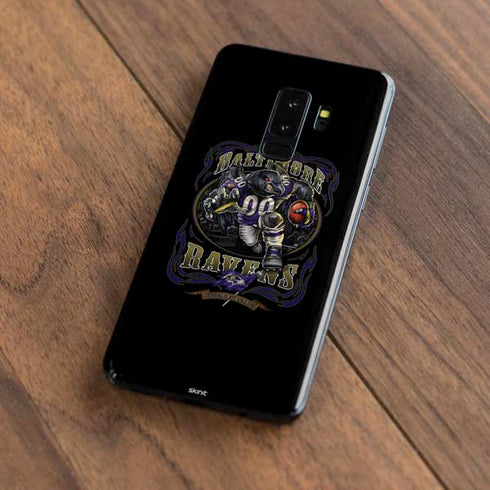 Liquid Blue NFL Baltimore Ravens Running Back Galaxy S9 Plus Skin