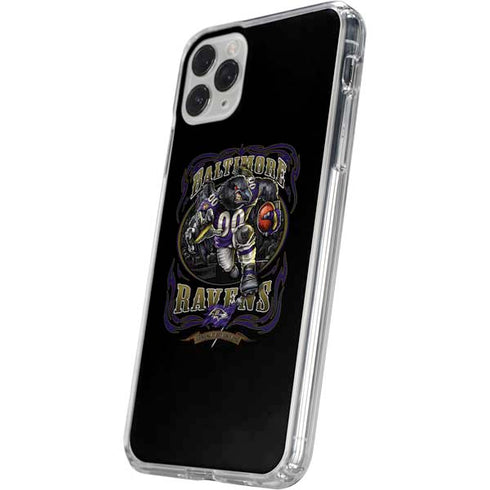 Liquid Blue NFL Baltimore Ravens Running Back iPhone 11 Pro Clear Case