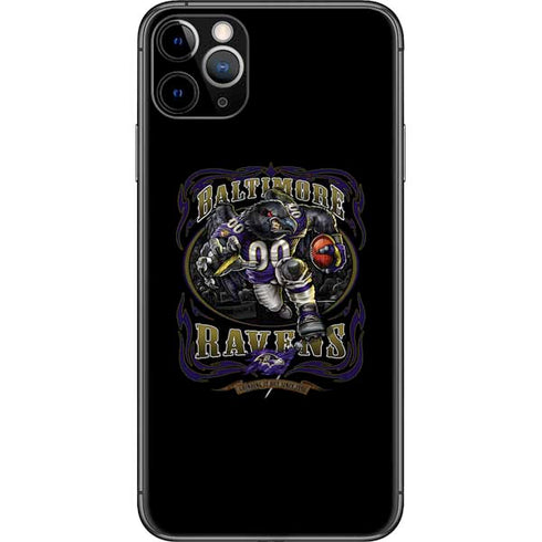 Liquid Blue NFL Baltimore Ravens Running Back iPhone 11 Pro Max Skin