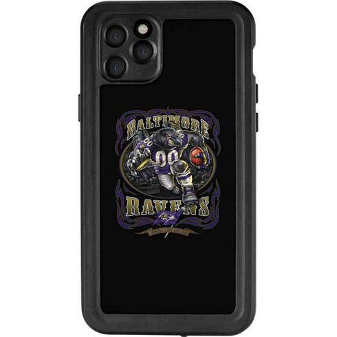 Liquid Blue NFL Baltimore Ravens Running Back iPhone 11 Pro Max Waterproof Case