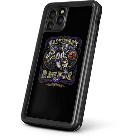 Liquid Blue NFL Baltimore Ravens Running Back iPhone 11 Pro Max Waterproof Case