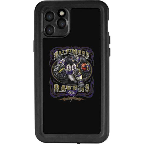 Liquid Blue NFL Baltimore Ravens Running Back iPhone 11 Pro Waterproof Case