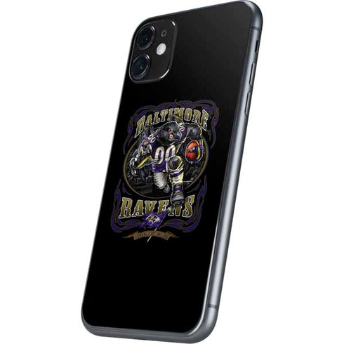 Liquid Blue NFL Baltimore Ravens Running Back iPhone 11 Skin