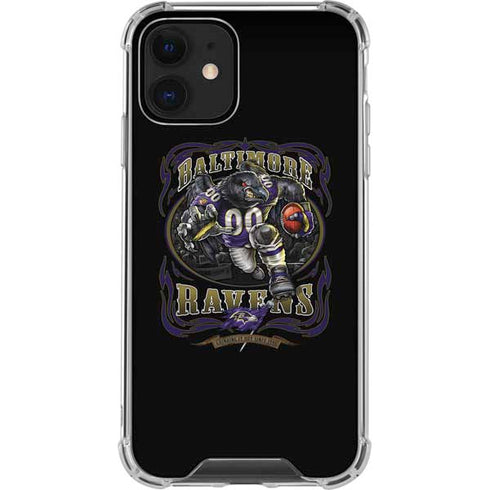 Liquid Blue NFL Baltimore Ravens Running Back iPhone 12 Clear Case