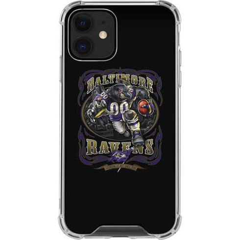 Liquid Blue NFL Baltimore Ravens Running Back iPhone 12 Mini Clear Case