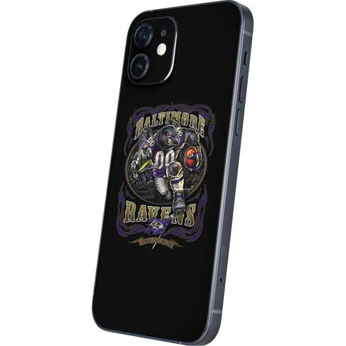 Liquid Blue NFL Baltimore Ravens Running Back iPhone 12 Mini Skin