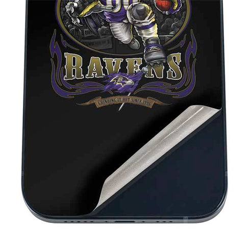 Liquid Blue NFL Baltimore Ravens Running Back iPhone 12 Mini Skin