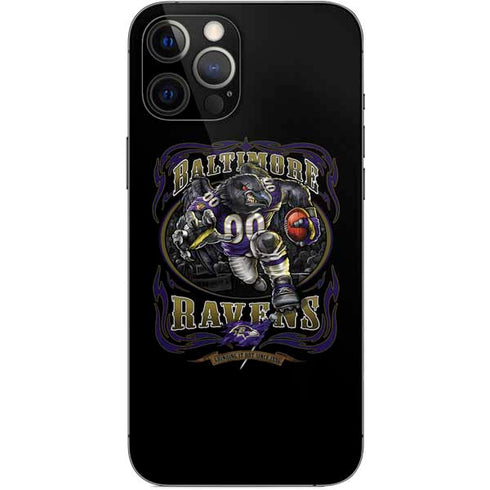 Liquid Blue NFL Baltimore Ravens Running Back iPhone 12 Pro Max Skin