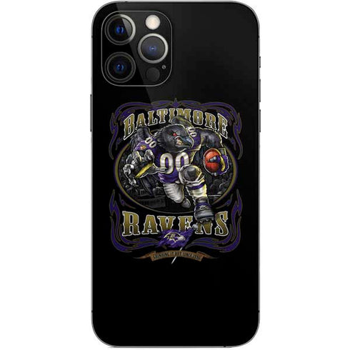 Liquid Blue NFL Baltimore Ravens Running Back iPhone 12 Pro Skin