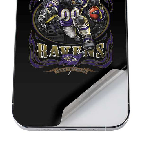 Liquid Blue NFL Baltimore Ravens Running Back iPhone 12 Pro Skin