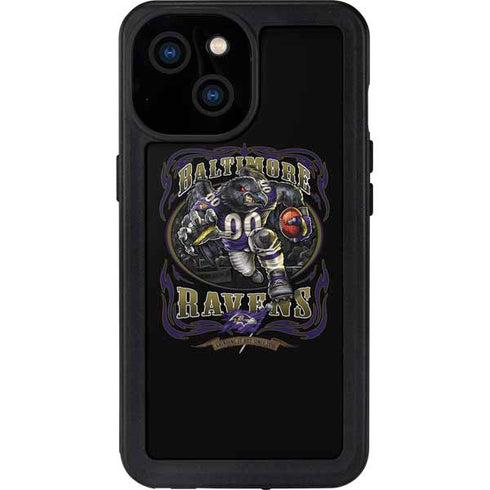 Liquid Blue NFL Baltimore Ravens Running Back iPhone 13 Mini Waterproof Case