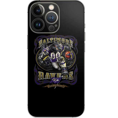 Liquid Blue NFL Baltimore Ravens Running Back iPhone 13 Pro Skin