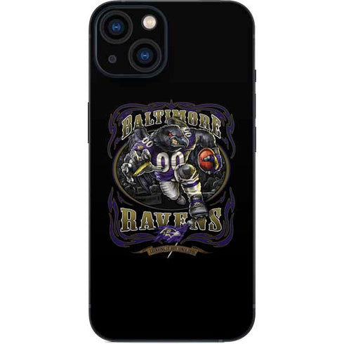 Liquid Blue NFL Baltimore Ravens Running Back iPhone 13 Skin