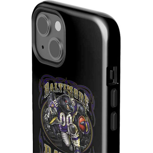 Liquid Blue NFL Baltimore Ravens Running Back iPhone 15 Impact Case