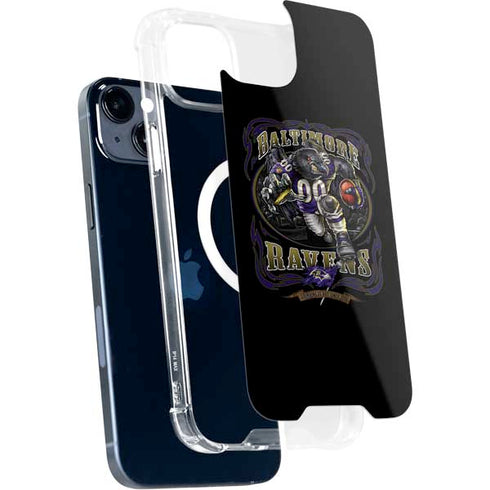 Liquid Blue NFL Baltimore Ravens Running Back iPhone 15 Plus MagSafe Case