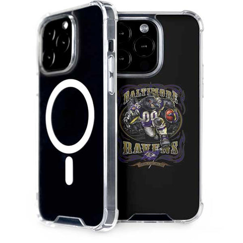 Liquid Blue NFL Baltimore Ravens Running Back iPhone 15 Pro MagSafe Case