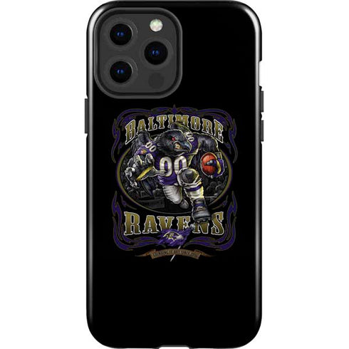 Liquid Blue NFL Baltimore Ravens Running Back iPhone 15 Pro Max Impact Case