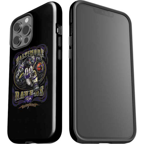 Liquid Blue NFL Baltimore Ravens Running Back iPhone 15 Pro Max Impact Case