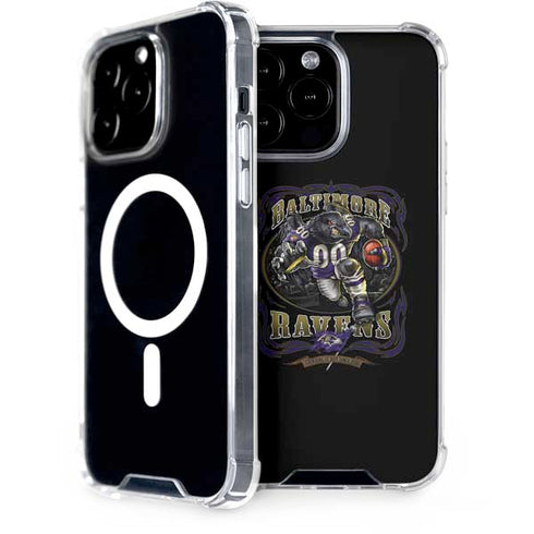 Liquid Blue NFL Baltimore Ravens Running Back iPhone 15 Pro Max MagSafe Case