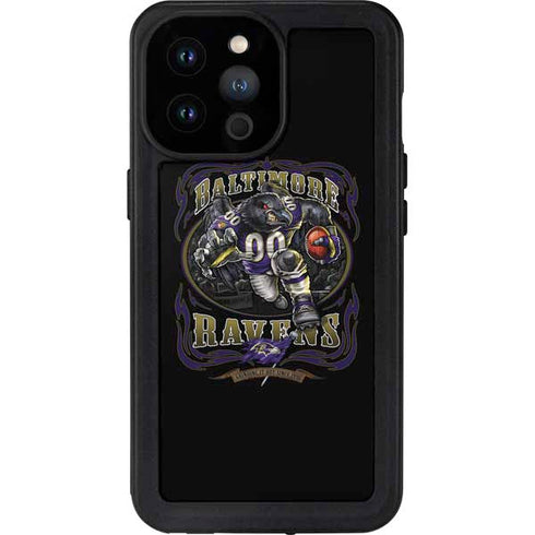 Liquid Blue NFL Baltimore Ravens Running Back iPhone 14 Pro Max Waterproof Case