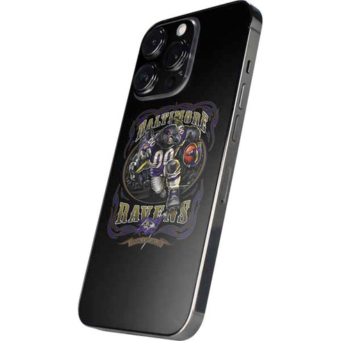 Liquid Blue NFL Baltimore Ravens Running Back iPhone 15 Pro Skin