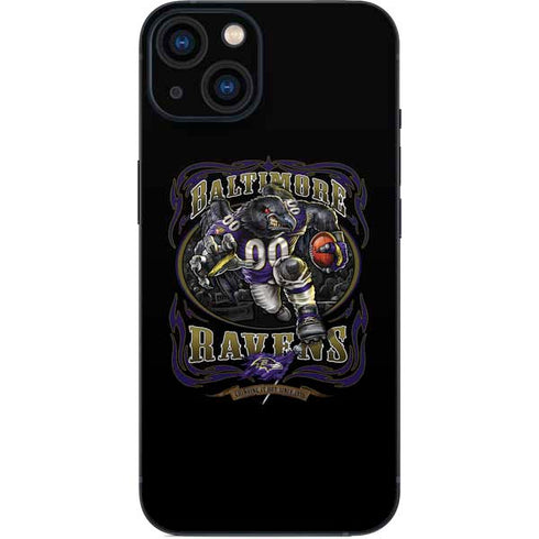 Liquid Blue NFL Baltimore Ravens Running Back iPhone 14 Skin