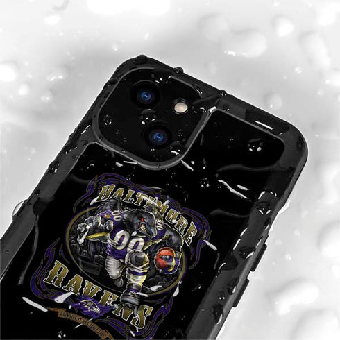 Liquid Blue NFL Baltimore Ravens Running Back iPhone 15 Plus Waterproof Case