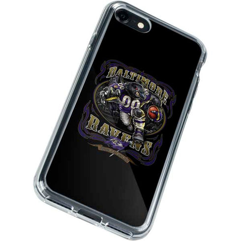 Liquid Blue NFL Baltimore Ravens Running Back iPhone SE (2nd & 3rd Gen) Clear Case