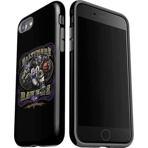 Liquid Blue NFL Baltimore Ravens Running Back iPhone SE (2nd & 3rd Gen) Pro Case