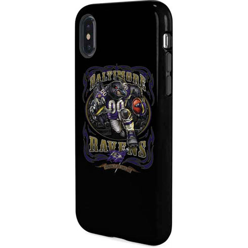 Liquid Blue NFL Baltimore Ravens Running Back iPhone X Pro Case