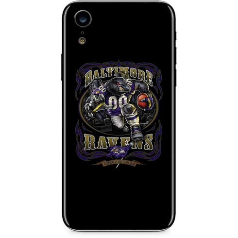 Liquid Blue NFL Baltimore Ravens Running Back iPhone XR Skin