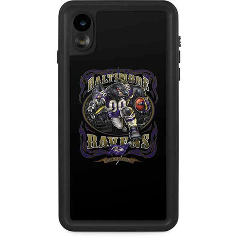 Liquid Blue NFL Baltimore Ravens Running Back iPhone XR Waterproof Case