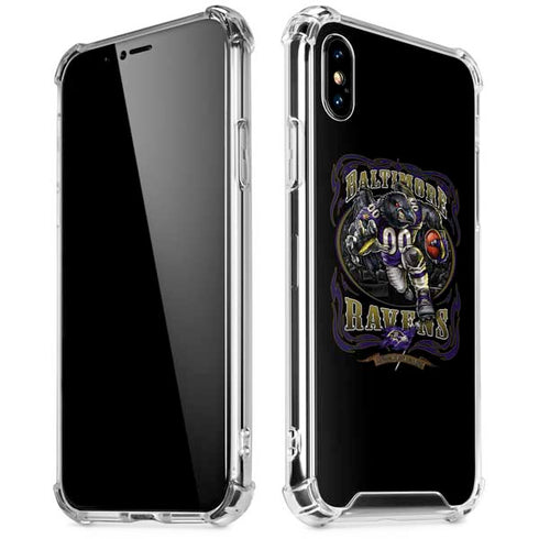 Liquid Blue NFL Baltimore Ravens Running Back iPhone XS Max Clear Case