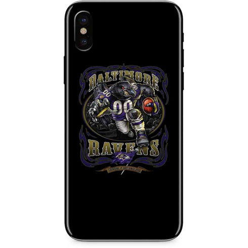 Liquid Blue NFL Baltimore Ravens Running Back iPhone XS Max Skin