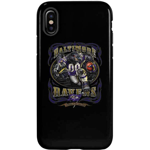 Liquid Blue NFL Baltimore Ravens Running Back iPhone XS Pro Case