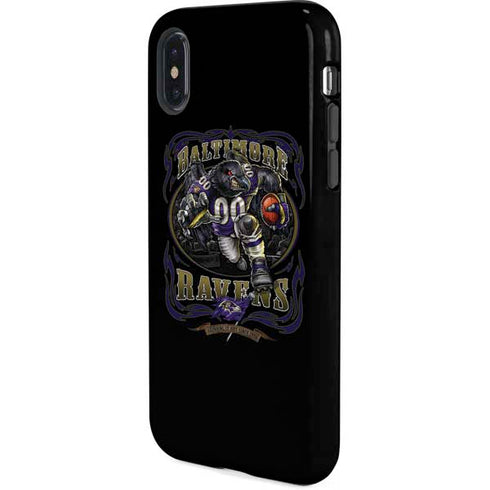 Liquid Blue NFL Baltimore Ravens Running Back iPhone XS Pro Case