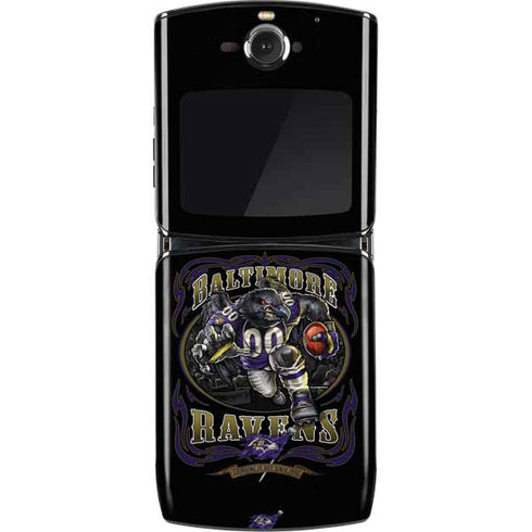 Liquid Blue NFL Baltimore Ravens Running Back Motorola RAZR Skin
