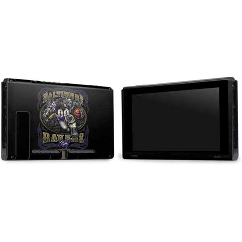 Liquid Blue NFL Baltimore Ravens Running Back Nintendo Switch Bundle Skin