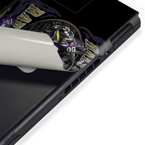 Liquid Blue NFL Baltimore Ravens Running Back Nintendo Switch Bundle Skin
