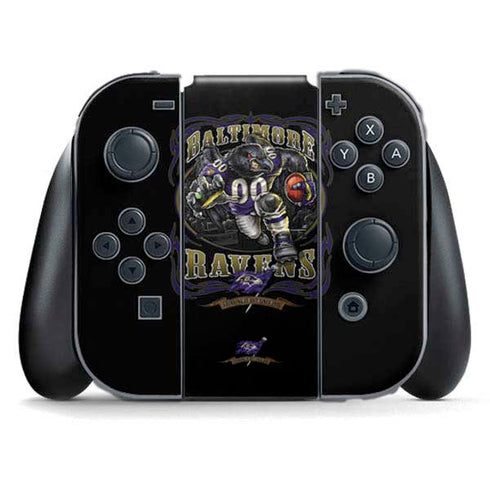 Liquid Blue NFL Baltimore Ravens Running Back Nintendo Switch (2017-2021) Joy-Con Controller Skin
