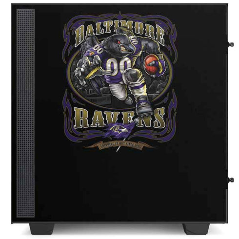 Liquid Blue NFL Baltimore Ravens Running Back NZXT H510 Compact ATX Mid-Tower Case Skin